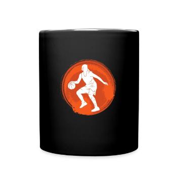 Basket-ball féminin - Mug uni - noir - Devant