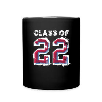 Class of 2022- School Abitur Student Class Child - Full Colour Mug - black - Front