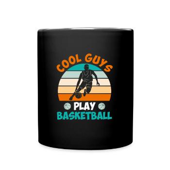 Les gars cool jouent aux joueurs de basket-ball - Mug uni - noir - Devant