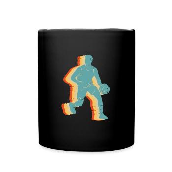 Basket vintage - Mug uni - noir - Devant
