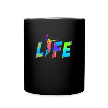 Basketteur De vie Joueur de basket-ball - Mug uni - noir - Devant