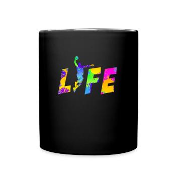 Basketteur De vie Joueur de basket-ball - Mug uni - noir - Devant