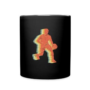 Basket vintage - Mug uni - noir - Devant