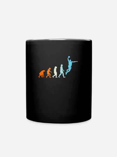 Joueur de basket-ball Basketball Evolution - Mug uni - noir