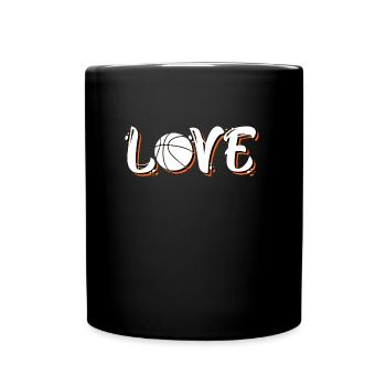 Basketball Love Joueur de basket-ball - Mug uni - noir - Devant