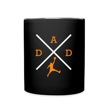 Basketball Dad Basketball Papa - Full Colour Mug - black - Front