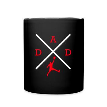 Basketball Dad Basketball Papa - Full Colour Mug - black - Front