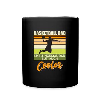 Basket-ball papa comme papa normal juste beaucoup plus cool - Mug uni - noir - Devant