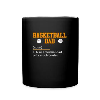Basketball papa definition like normal only cooler - Full Colour Mug - black - Front