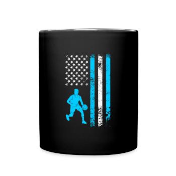 USA Basketball Player US Basketball - Full Colour Mug - black - Front