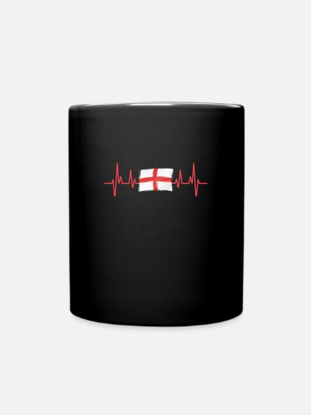 battement coeur angleterre homme humour anglais - Mug uni - noir