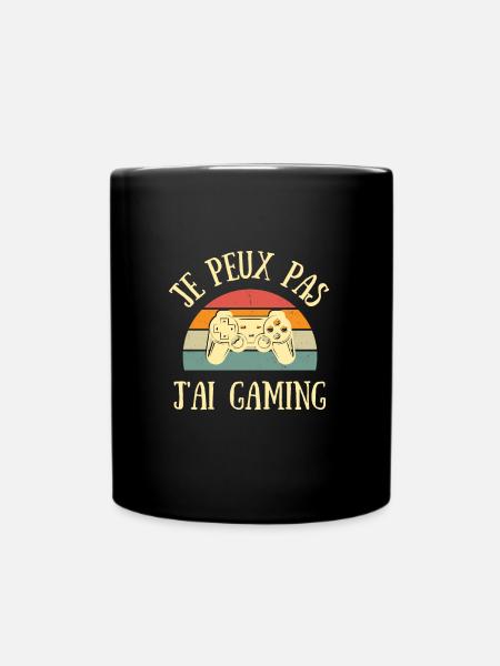 je peux pas j'ai gaming humour gamer ado cadeau - Mug uni - noir