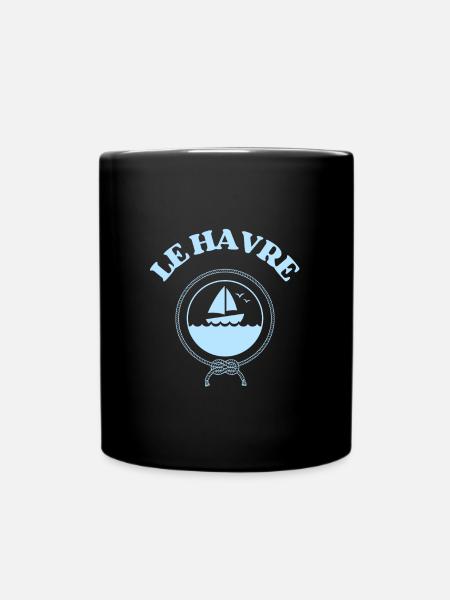 le havre bateau homme cadeau personnalisé femme - Mug uni - noir