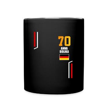 Sauftrikot Deutschland Anna Bolika - Tasse einfarbig - Schwarz - Vorne