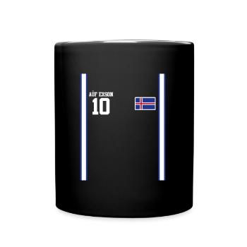 Sauftrikot Island Auf Exson - Tasse einfarbig - Schwarz - Vorne