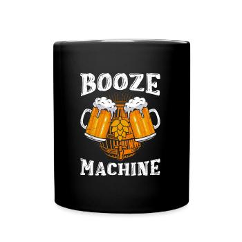 Sauf Automat Biertrinker Bier - Tasse einfarbig - Schwarz - Vorne