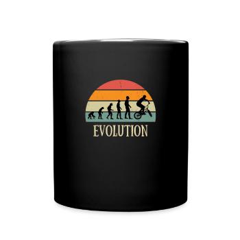 evolution vintage bmx humour ado garçon cadeau - Mug uni - noir - Devant