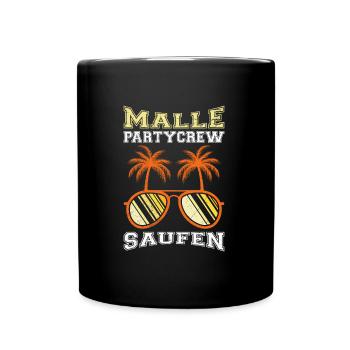 Malle Party Crew Mallorca Fête Vacances - Mug uni - noir - Devant