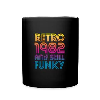 1982 Anniversaire rétro - Mug uni - noir - Devant