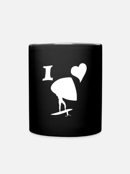 Love Wingfolen - Full Colour Mug - black