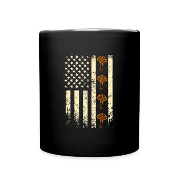 Mushroom Picker USA US Mushroom - Mug uni - noir - Devant