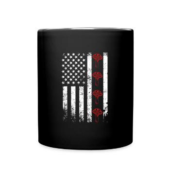 Mushroom Picker USA US Mushroom - Mug uni - noir - Devant