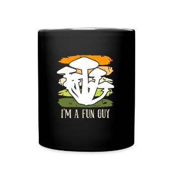 Fun Guy Mushroom Picker Mushroom Picker - Full Colour Mug - black - Front
