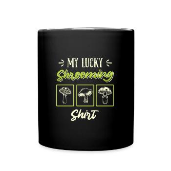Mon collectionneur de champignons Lucky Shrooming Shirt - Mug uni - noir - Devant