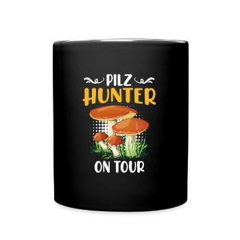 Mushroom Hunter on Tour Mushroom Picker - Full Colour Mug - black - Front