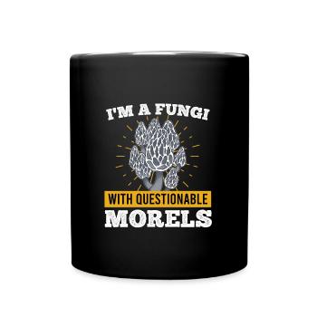 Champignons avec Morels Morechel Mushroom Picker douteux - Mug uni - noir - Devant