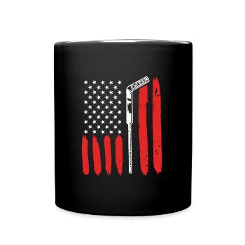 Eishockey USA Hockey - Tasse einfarbig - Schwarz - Vorne