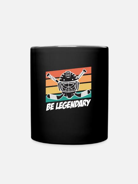 Soyez légendaire Hockey sur glace Hockey sur glace - Mug uni - noir