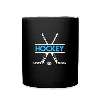 Hockey Eishockey - Tasse einfarbig - Schwarz - Vorne