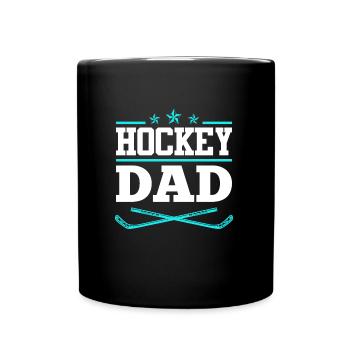 Hockey Dad - Tasse einfarbig - Schwarz - Vorne