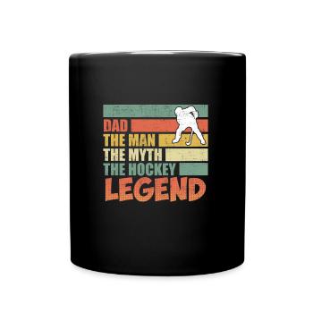 Papa l’homme du mythe la légende - Mug uni - noir - Devant
