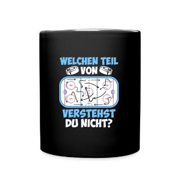 Eishockey Taktik Eishockeyspieler Eishockey - Tasse einfarbig - Schwarz - Vorne
