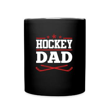 Hockey Dad - Tasse einfarbig - Schwarz - Vorne