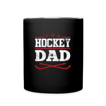 Hockey Dad - Tasse einfarbig - Schwarz - Vorne