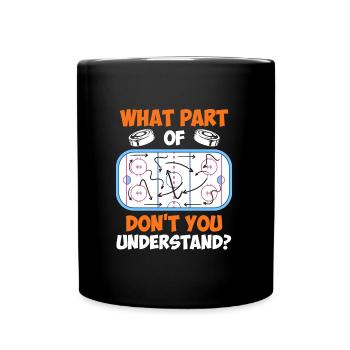 Eishockey Taktik Eishockeyspieler Eishockey - Tasse einfarbig - Schwarz - Vorne