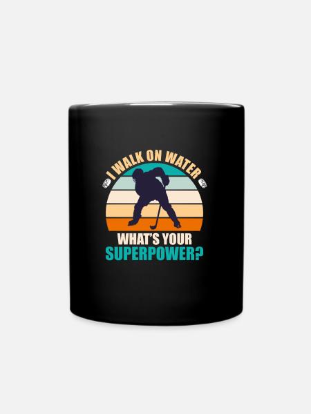 I laufe auf Wasser was ist deine Superpower? - Tasse einfarbig - Schwarz