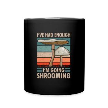 Je vais cueillir des champignons cueillette de champignons shrooming - Mug uni - noir - Devant