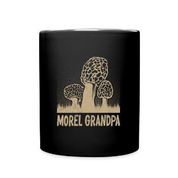 Morel Grand-père Cueillette de champignons Cueilleurs de champignons - Mug uni - noir - Devant