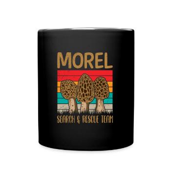 Search & Rescue Team Morel Mushroom Picker - Full Colour Mug - black - Front