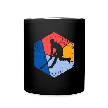 Joueur de hockey sur gazon vintage Joueur de hockey sur gazon - Mug uni - noir - Devant