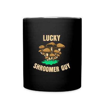 Cueillette de champignons chanceux Cueilleurs de champignons shrooming - Mug uni - noir - Devant