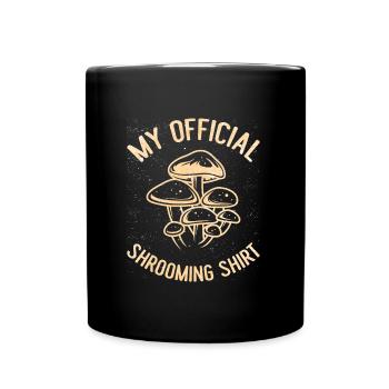Mon cueilleur de champignons officiel cueillette de champignons - Mug uni - noir - Devant