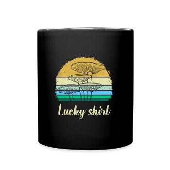 Lucky Shirt Cueilleur de champignons Cueillette de champignons Shrooming - Mug uni - noir - Devant
