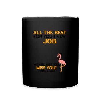 All the best new job job change - Full Colour Mug - black - Front