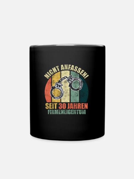 Dienstjubiläum 30 Jahre Firmenjubiläum - Tasse einfarbig - Schwarz