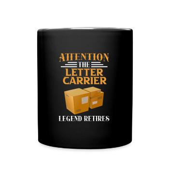 Postman Legend retires - Full Colour Mug - black - Front